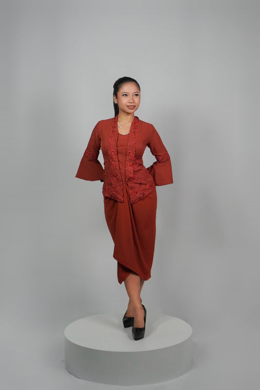 Kejora Kebaya - Brick Orange