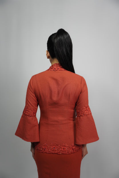 Kejora Kebaya - Brick Orange